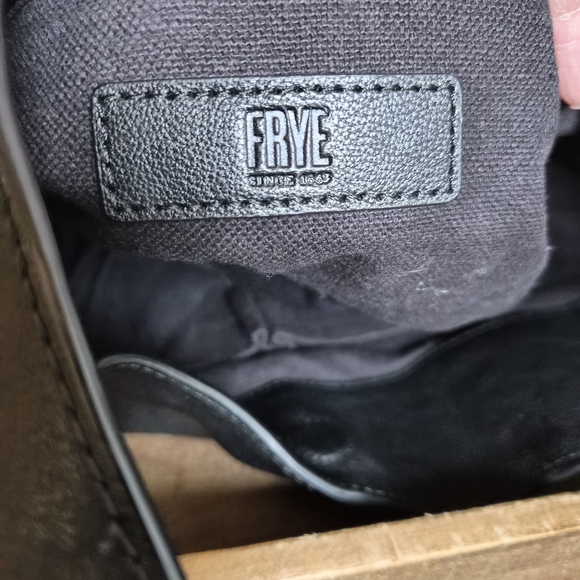 Frye Jackie Black And Brown Leather Hobo Bag - Picture 8 of 10